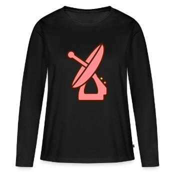 Radar machine appareil idée cadeau enregistrement - T-shirt manches longues Premium bio Femme - noir - Devant - Julia (174cm)