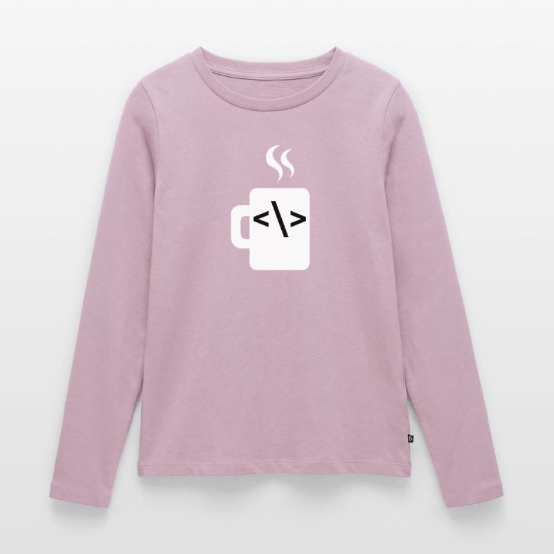 Javascript Code Software Developer Coffee Java Women's Premium Organic Long Sleeve Shirt