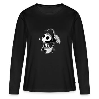 Waterspolle Gr. - T-shirt manches longues Premium bio Femme - noir - Devant - Julia (174cm)
