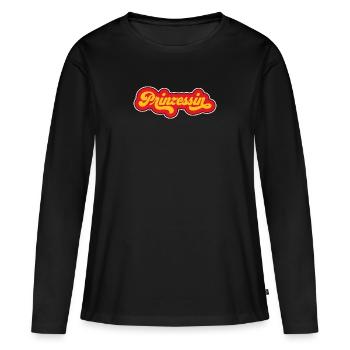 Princesse - T-shirt manches longues Premium bio Femme - noir - Devant - Julia (174cm)