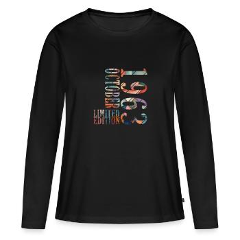 Octobre 1963 Anniversaire Octobre 1963 Octobre - T-shirt manches longues Premium bio Femme - noir - Devant - Julia (174cm)