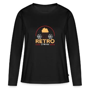 cinéma film film bobine téléfilm star rétro - T-shirt manches longues Premium bio Femme - noir - Devant - Julia (174cm)