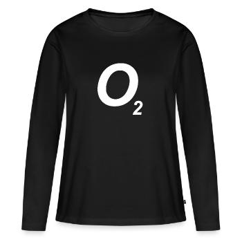 O2 - Oxygen - Tec Diving - T-shirt manches longues Premium bio Femme - noir - Devant - Julia (174cm)
