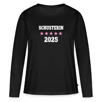 Schusterin 2025 Neuer Job Arbeit Ausbildung Lehre - Frauen Premium Bio Langarmshirt - Schwarz - Vorne - Julia (174cm)