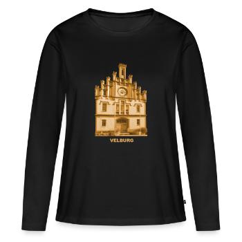 Hôtel de ville de Velburg Haut-Palatinat Bavière - T-shirt manches longues Premium bio Femme - noir - Devant - Julia (174cm)