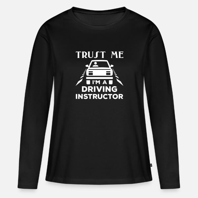 Driving instructor - Women's Premium Organic Long Sleeve Shirt - black