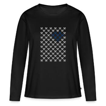 Amour de la région de la Ruhr - T-shirt manches longues Premium bio Femme - noir - Devant - Julia (174cm)