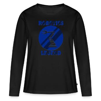Ingénieur en mécanique électronique, robotique - T-shirt manches longues Premium bio Femme - noir - Devant - Julia (174cm)