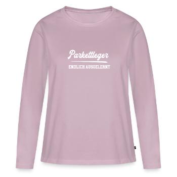 Parkettleger Endlich Ausgelernt Lehrling Azubi - Frauen Premium Bio Langarmshirt - Altrosa - Vorne - Julia (174cm)