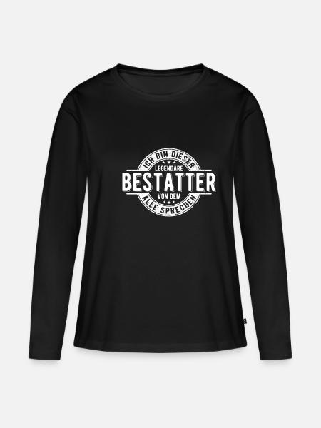 Bestatter Bestatterin - Frauen Premium Bio Langarmshirt - Schwarz
