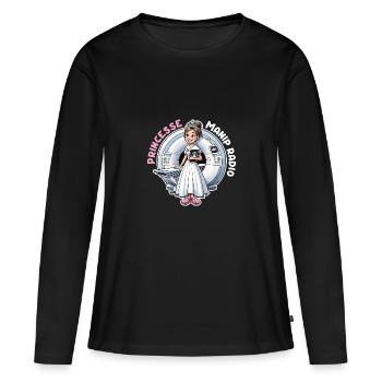 Princesse Manip Radio Manipulatrice Radiologie - T-shirt manches longues Premium bio Femme - noir - Devant - Julia (174cm)