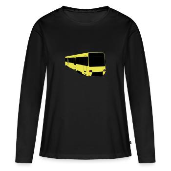 Stuttgart Stadtbahn - T-shirt manches longues Premium bio Femme - noir - Devant - Julia (174cm)