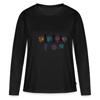 contemporary explosive dance - Frauen Premium Bio Langarmshirt - Schwarz - Vorne - Julia (174cm)