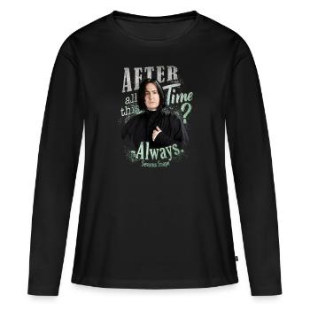 Harry Potter Serverus Snape Always. - T-shirt manches longues Premium bio Femme - noir - Devant - Julia (174cm)