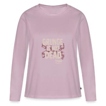 Le grunge n’est pas mort - T-shirt manches longues Premium bio Femme - rose poudré - Devant - Julia (174cm)