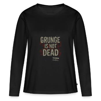 Grunge is not dead - Frauen Premium Bio Langarmshirt - Schwarz - Vorne - Julia (174cm)
