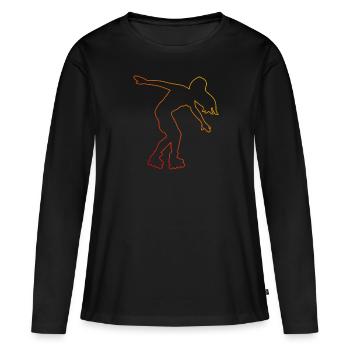 Roller Skating Roller Skating Roller Skates - Women's Premium Organic Long Sleeve Shirt - black - Front - Julia (174cm)