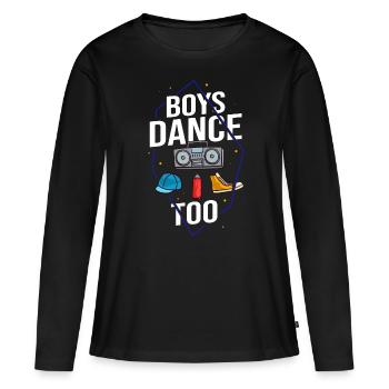 Breakdance Musique Breaking BBoy Bgirl - T-shirt manches longues Premium bio Femme - noir - Devant - Julia (174cm)