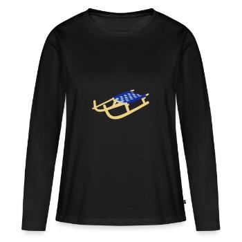 Sledge, Sled - Women's Premium Organic Long Sleeve Shirt - black - Front - Julia (174cm)