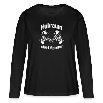 V8 displacement instead of spoiler - Women's Premium Organic Long Sleeve Shirt - black - Front - Julia (174cm)