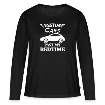 Voiture voiture - T-shirt manches longues Premium bio Femme - noir - Devant - Julia (174cm)