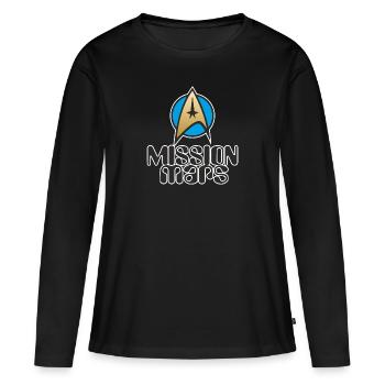 Mars Mission NASA ESA Enterprise1 - T-shirt manches longues Premium bio Femme - noir - Devant - Julia (174cm)