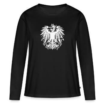 Autriche - T-shirt manches longues Premium bio Femme - noir - Devant - Julia (174cm)