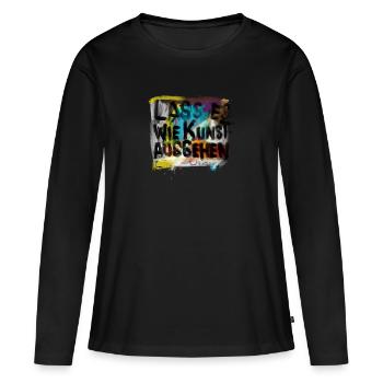 art - T-shirt manches longues Premium bio Femme - noir - Devant - Julia (174cm)