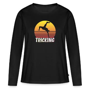 Martial Arts Tricking - Women's Premium Organic Long Sleeve Shirt - black - Front - Julia (174cm)