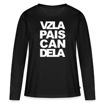 VENEZUELA PAIS CANDELA - Women's Premium Organic Long Sleeve Shirt - black - Front - Julia (174cm)
