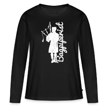 Cornemuse Cornemuse Cornemuse - T-shirt manches longues Premium bio Femme - noir - Devant - Julia (174cm)