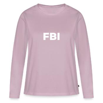 Service secret du Costume du FBI - T-shirt manches longues Premium bio Femme - rose poudré - Devant - Julia (174cm)
