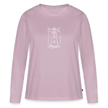 Frise orientale - T-shirt manches longues Premium bio Femme - rose poudré - Devant - Julia (174cm)