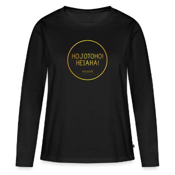 Richard Wagner Der Ring des Nibelungen T-Shirt - Frauen Premium Bio Langarmshirt - Schwarz - Vorne - Julia (174cm)