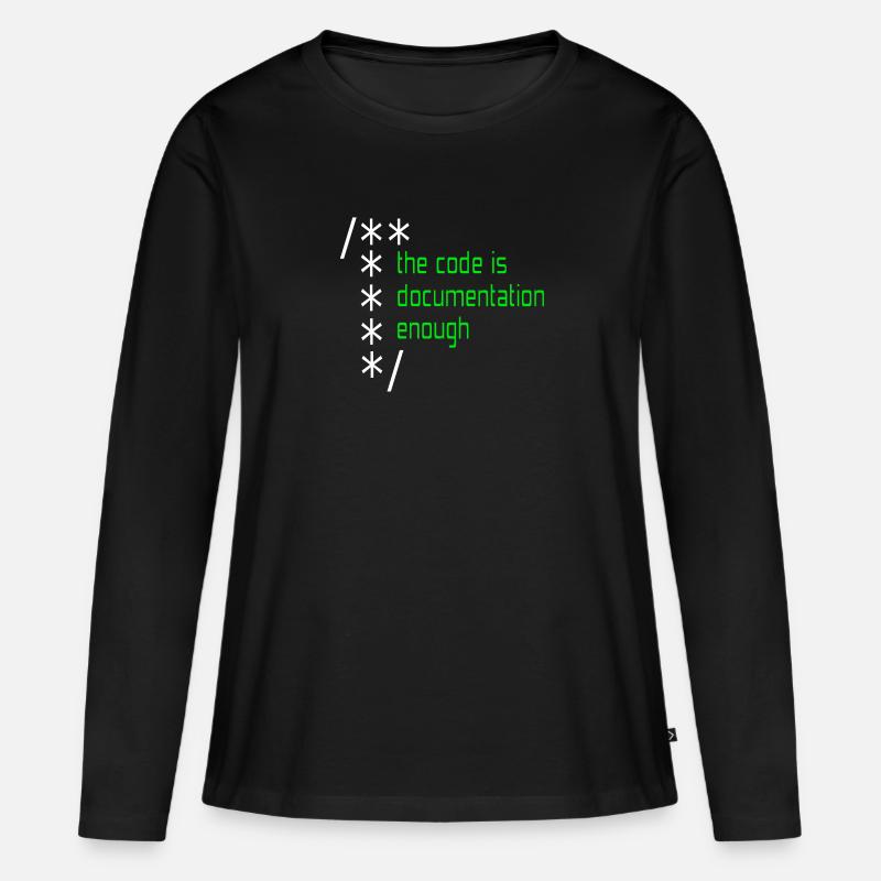 Programmierung - Frauen Premium Bio Langarmshirt - Schwarz