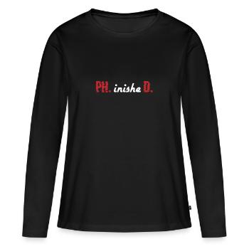 PhinisheD Doctor Gift - T-shirt manches longues Premium bio Femme - noir - Devant - Julia (174cm)