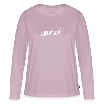 Odenwald, Ourewäller, - Frauen Premium Bio Langarmshirt - Altrosa - Vorne - Julia (174cm)