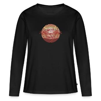 West Coast Swing Palms WCS Westie Dancing - Women's Premium Organic Long Sleeve Shirt - black - Front - Julia (174cm)