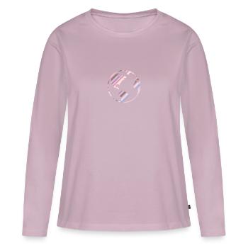 Erde Pastell - Frauen Premium Bio Langarmshirt - Altrosa - Vorne - Julia (174cm)