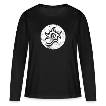 OSTWIND Aufbruch Nach Ora Brandzeichen Used - Frauen Premium Bio Langarmshirt - Schwarz - Vorne - Julia (174cm)