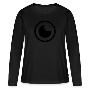 Auge Kamera Linse - Frauen Premium Bio Langarmshirt - Schwarz - Vorne - Julia (174cm)
