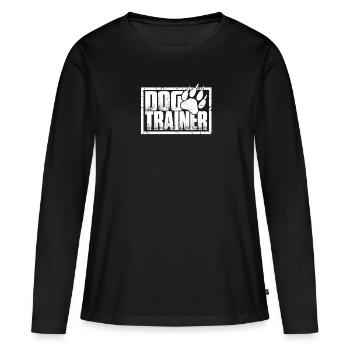 Dog Trainer - Frauen Premium Bio Langarmshirt - Schwarz - Vorne - Julia (174cm)