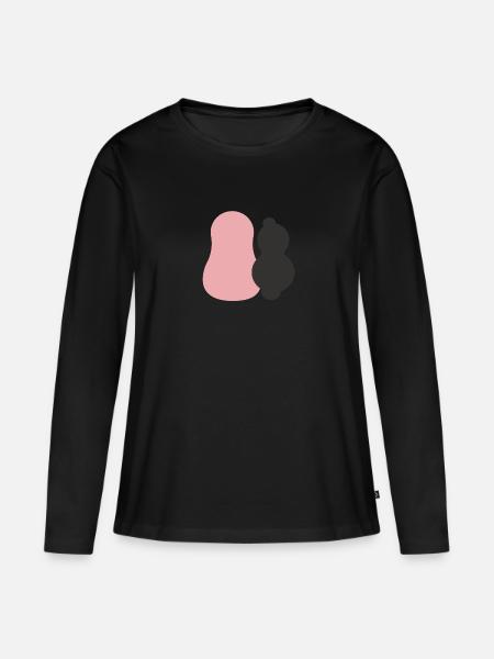 Barbapapa - Frauen Premium Bio Langarmshirt - Schwarz