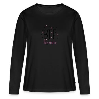 Beste Freunde - Frauen Premium Bio Langarmshirt - Schwarz - Vorne - Julia (174cm)