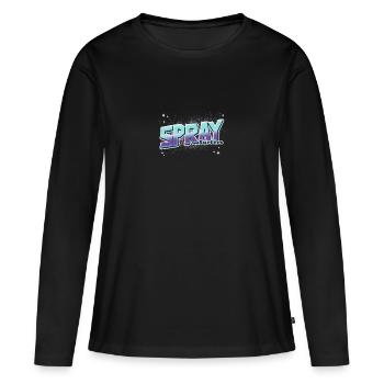 Graffiti et Spray Surfeurs - T-shirt manches longues Premium bio Femme - noir - Devant - Julia (174cm)