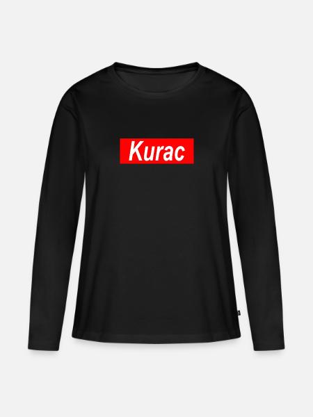 kurac - Frauen Premium Bio Langarmshirt - Schwarz