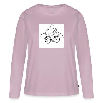 acide lsd goutte acide - T-shirt manches longues Premium bio Femme - rose poudré - Devant - Julia (174cm)