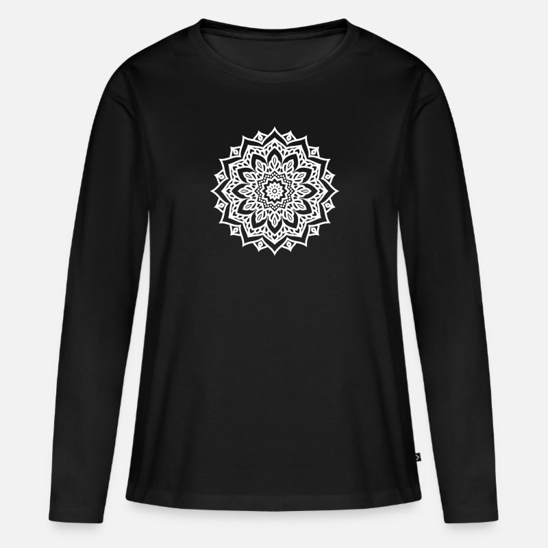Psychedelischer Lebensstil - Frauen Premium Bio Langarmshirt - Schwarz