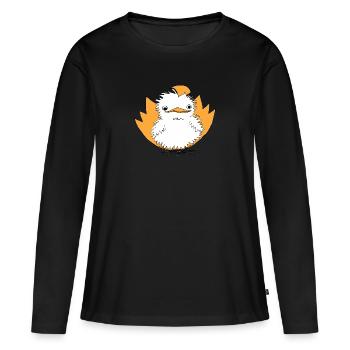 Easter chick - T-shirt manches longues Premium bio Femme - noir - Devant - Julia (174cm)