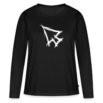 Curseur de la souris, flèche, dessiné à la main. - T-shirt manches longues Premium bio Femme - noir - Devant - Julia (174cm)